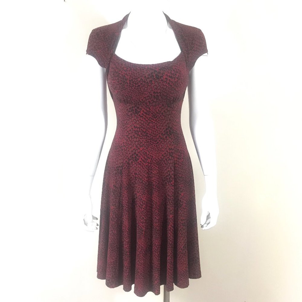 Norma Kamali Animal print Cap Sleeve dress - Picture 2 of 12